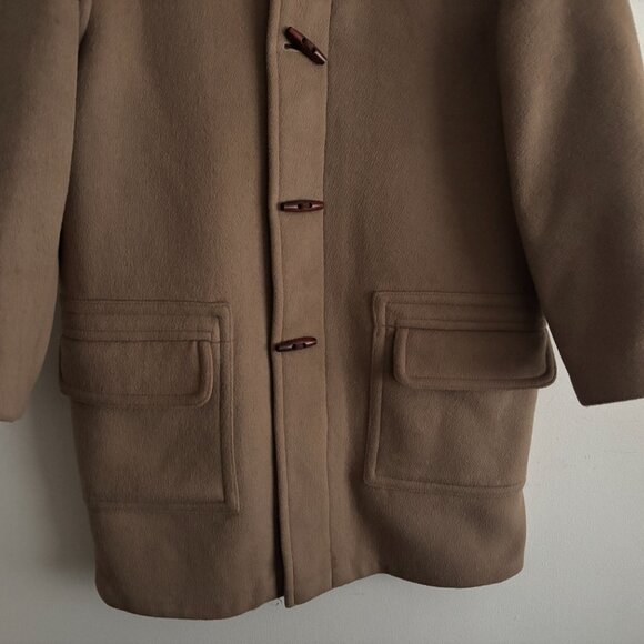 J. Press x Gloverall Duffle Coat Mi England Tan Beige Wool Overcoat - 38/ Medium - Picture 2 of 15